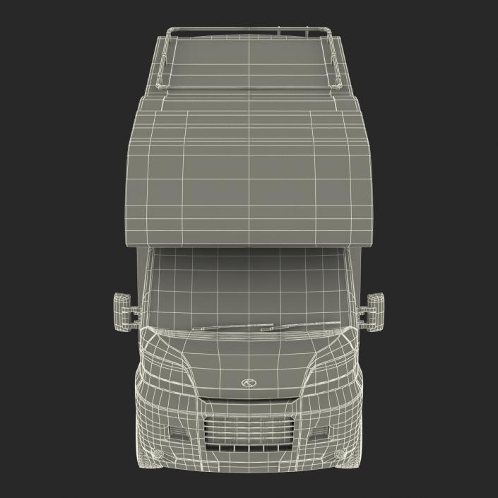 3D Tag Axle Motorhome Simple Interior 2