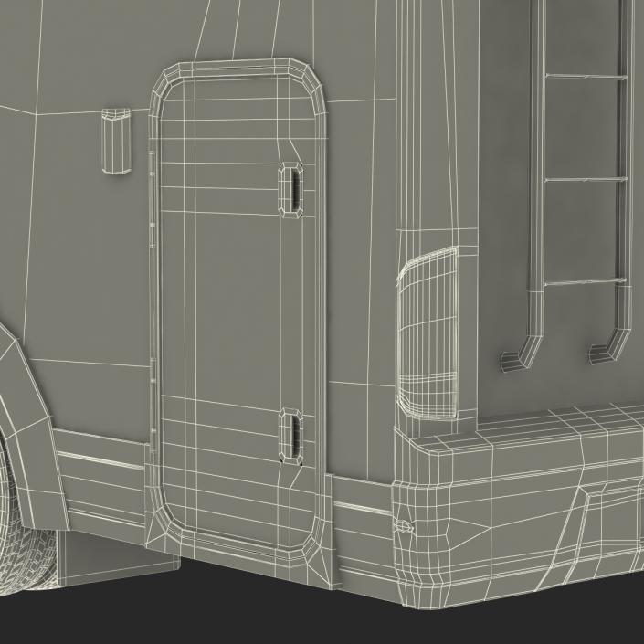 3D Tag Axle Motorhome Simple Interior 2
