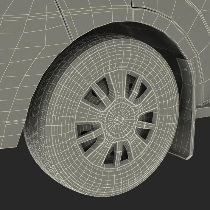 3D Tag Axle Motorhome Simple Interior 2