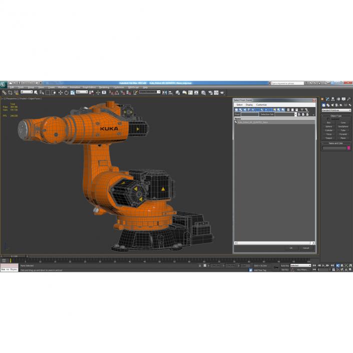 3D Kuka Robot KR QUANTEC Nano