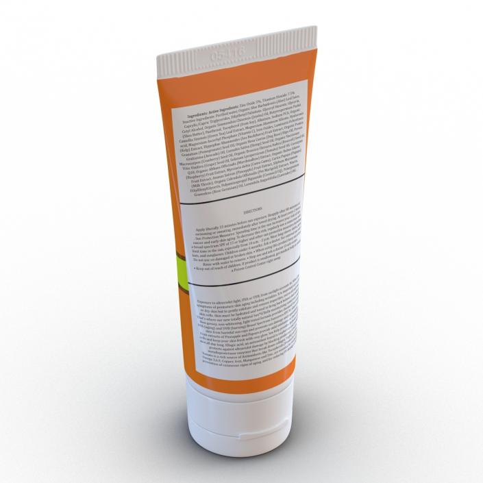 Sunscreen Tube 3D model