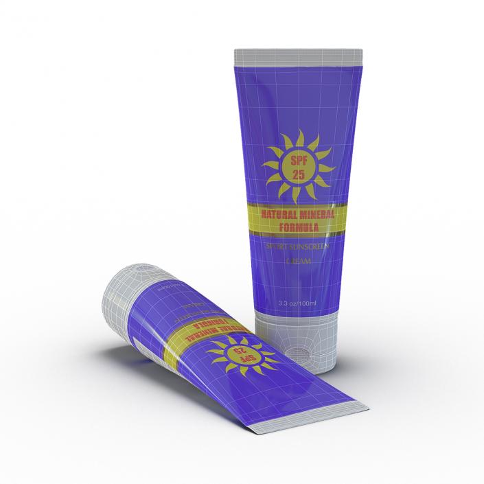 Sunscreen Tube Generic 2 3D model