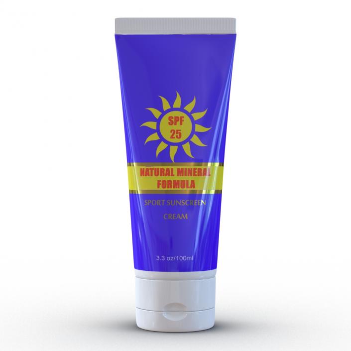 Sunscreen Tube Generic 2 3D model