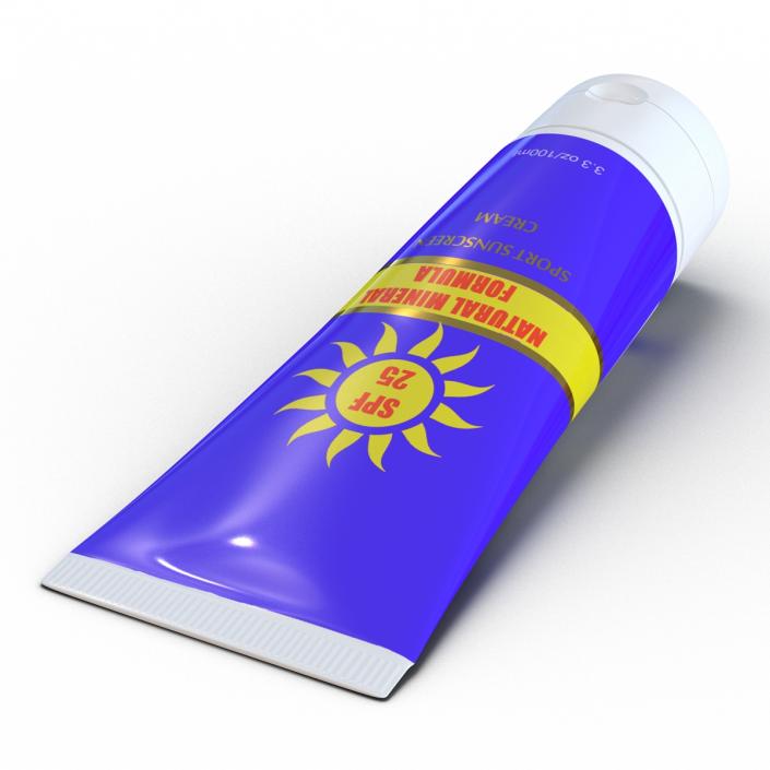 Sunscreen Tube Generic 2 3D model