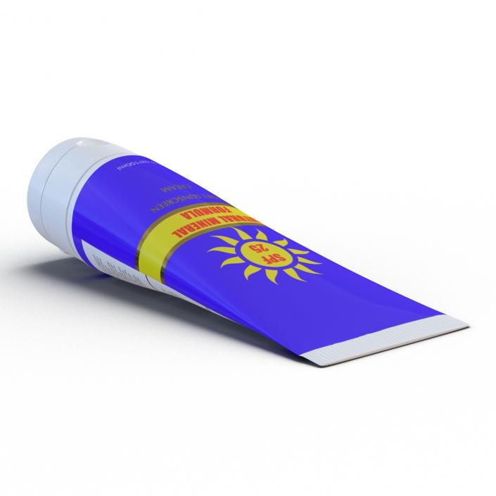 Sunscreen Tube Generic 2 3D model