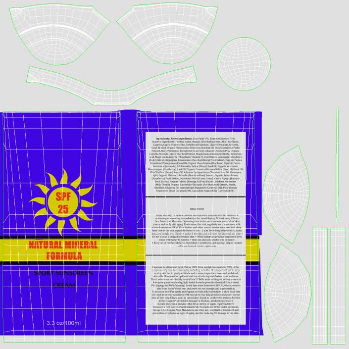 Sunscreen Tube Generic 2 3D model