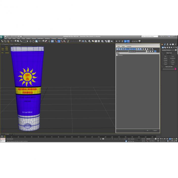 Sunscreen Tube Generic 2 3D model