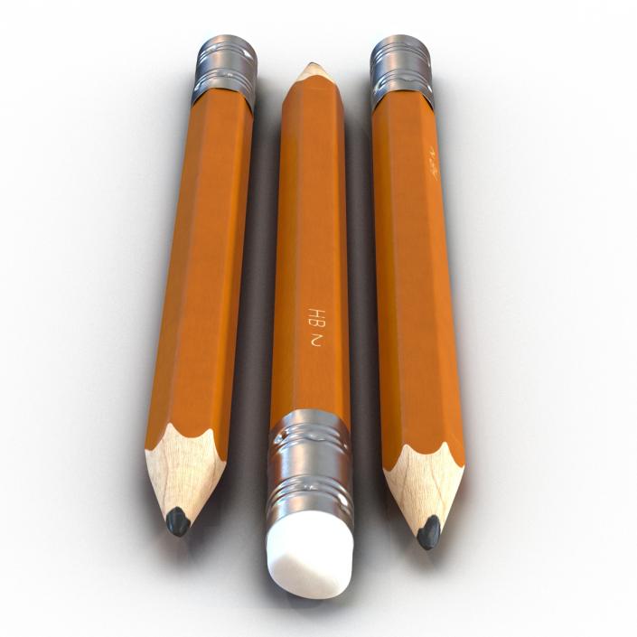 3D model Short Pencil Generic