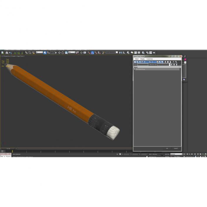 3D model Short Pencil Generic