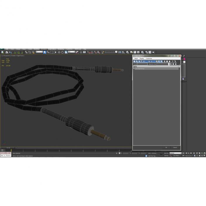 Guitar Cable 2 3D model