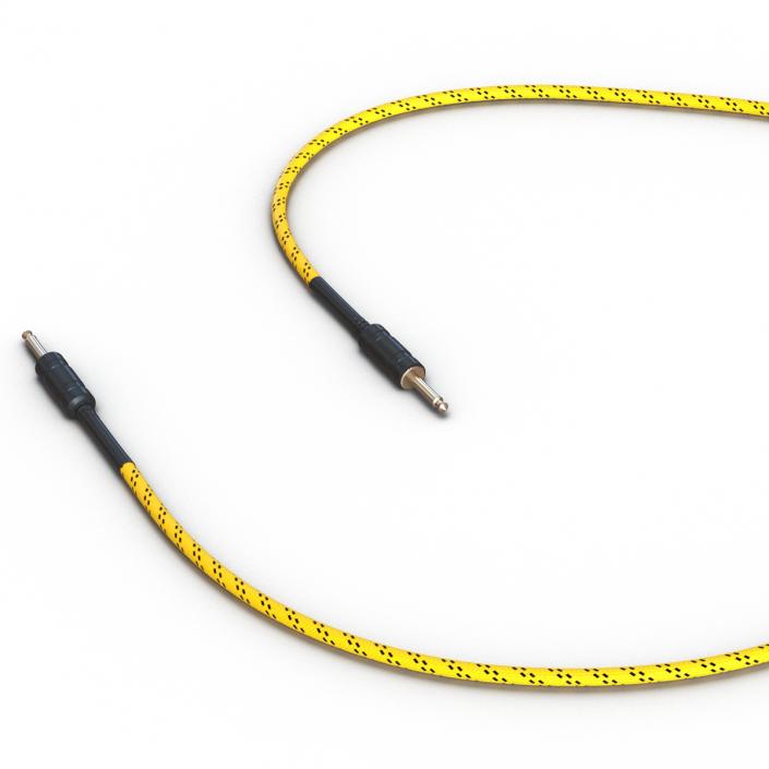 Guitar Cable Rigged 3D model