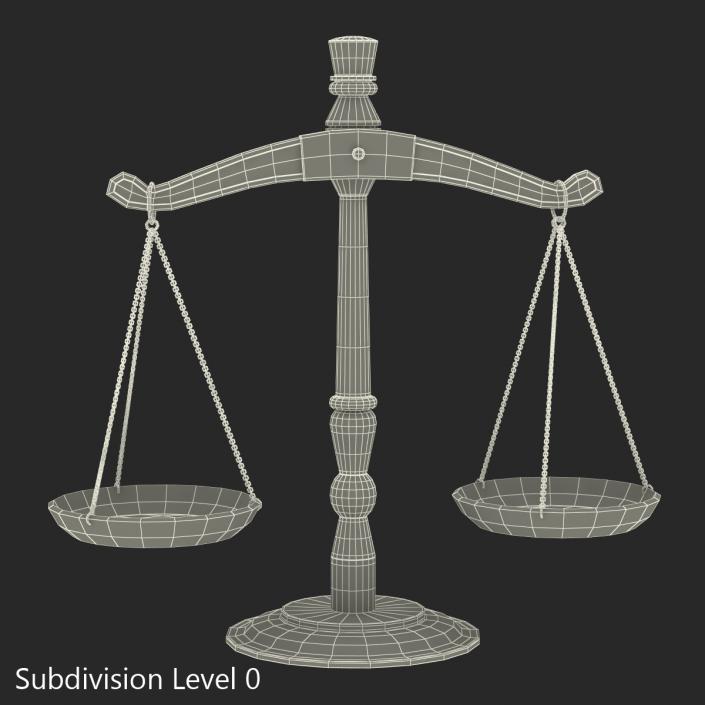 3D model Law Scales