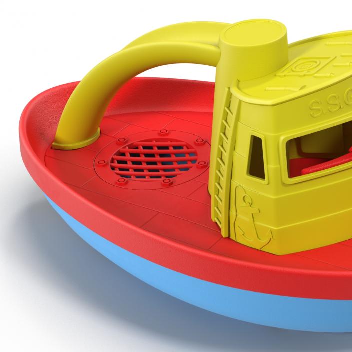 3D Tugboat Bath Toy