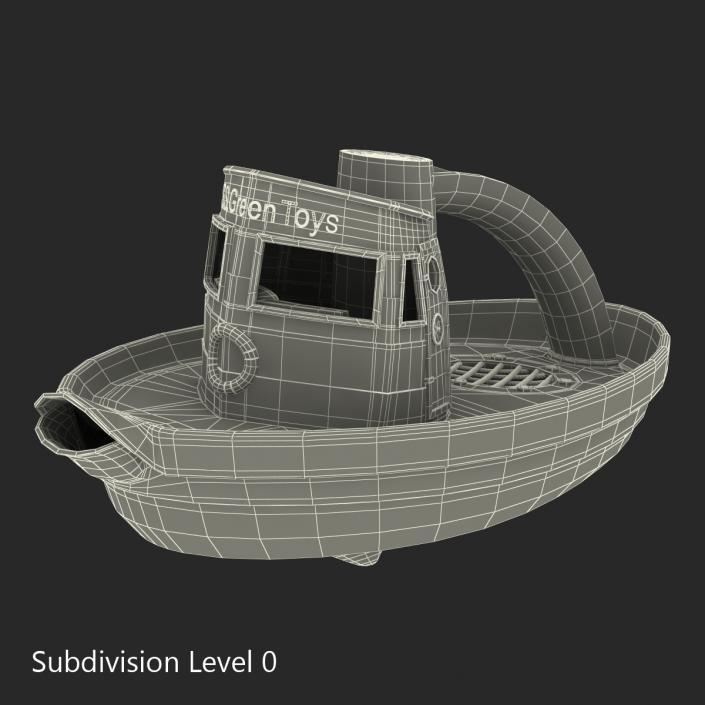 3D Tugboat Bath Toy