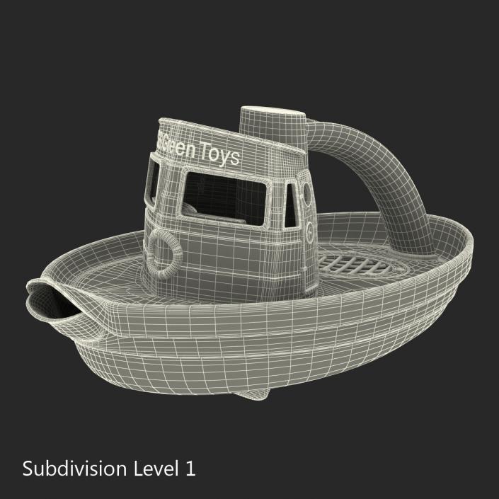 3D Tugboat Bath Toy