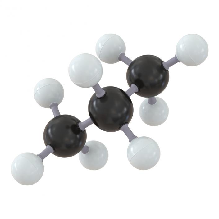 3D Propane Molecule