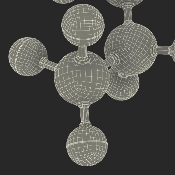 3D Propane Molecule