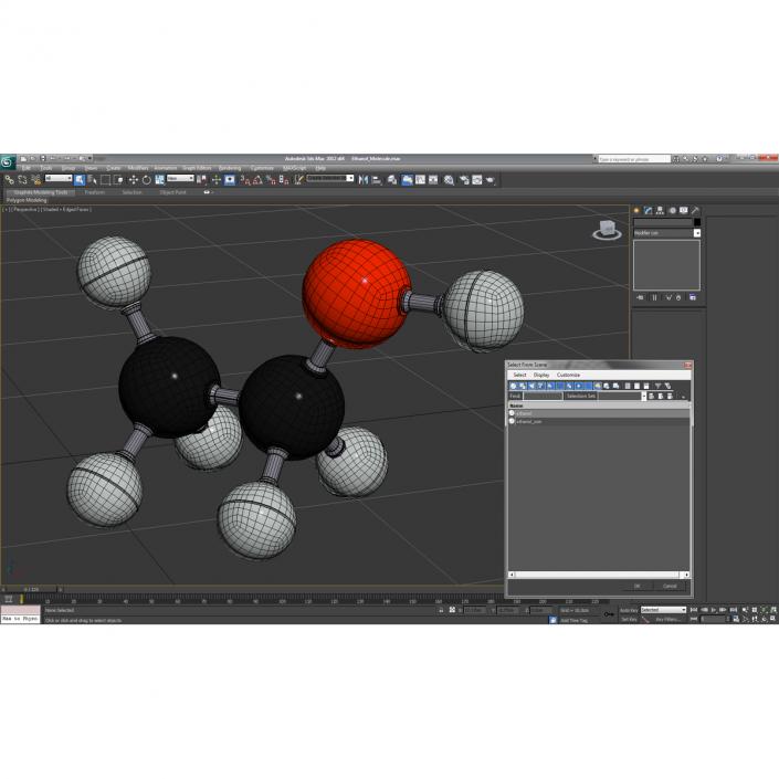 3D Ethanol Molecule