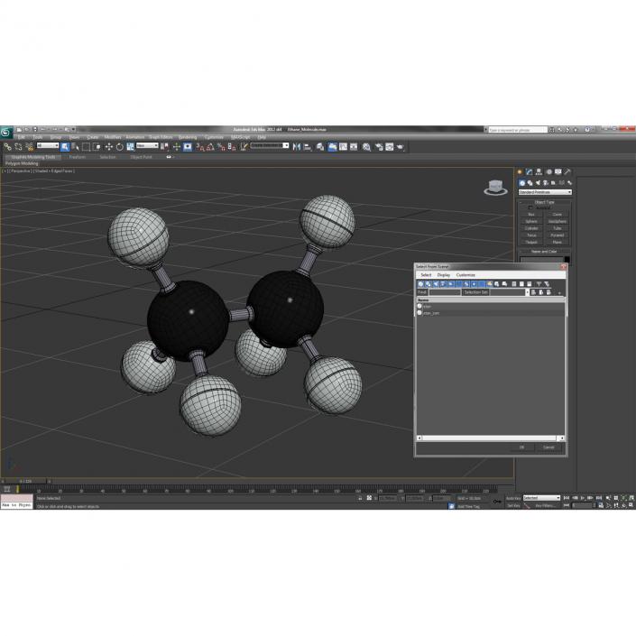 3D model Ethane Molecule