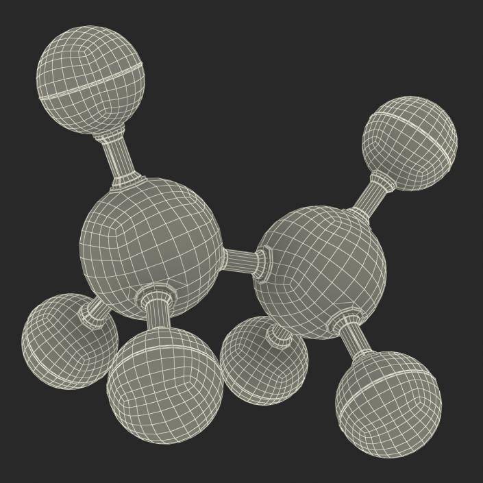 3D model Ethane Molecule