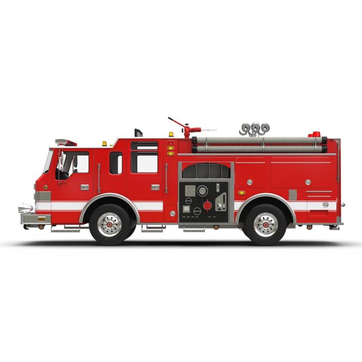 Fire Truck Apparatus 4 3D