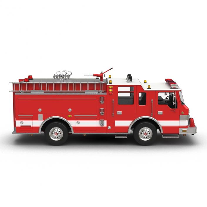 Fire Truck Apparatus 4 3D