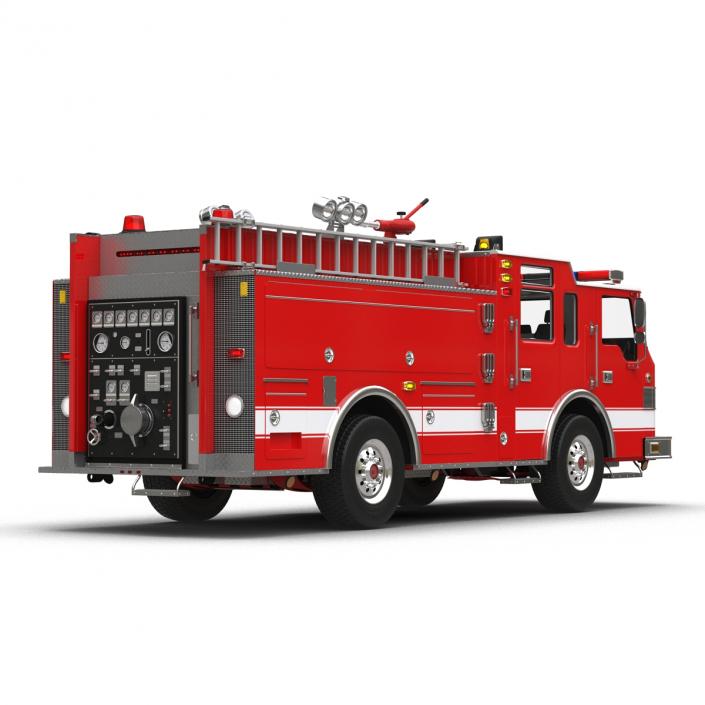 Fire Truck Apparatus 4 3D