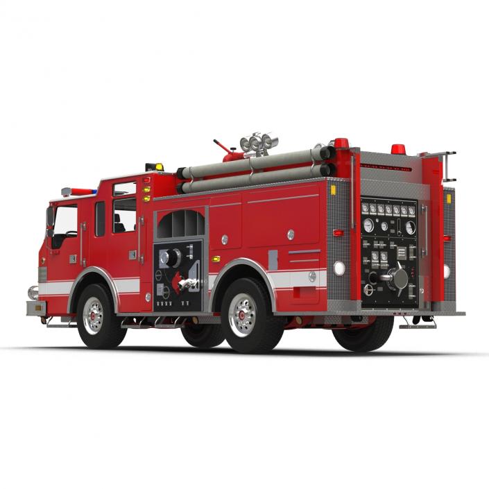 Fire Truck Apparatus 4 3D