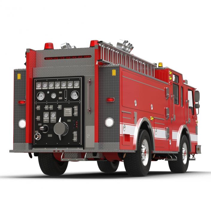 Fire Truck Apparatus 4 3D