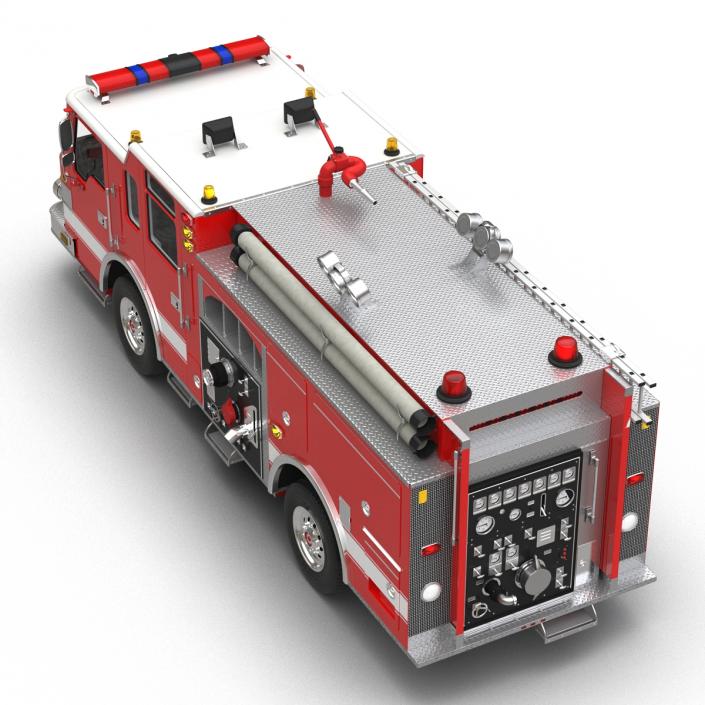 Fire Truck Apparatus 4 3D