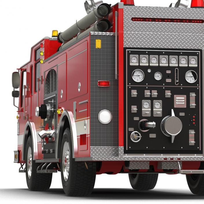 Fire Truck Apparatus 4 3D