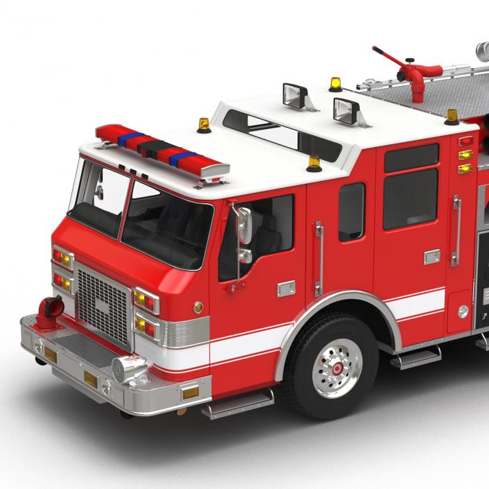 Fire Truck Apparatus 4 3D