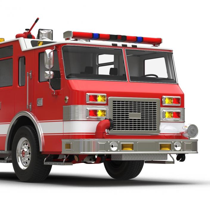 Fire Truck Apparatus 4 3D