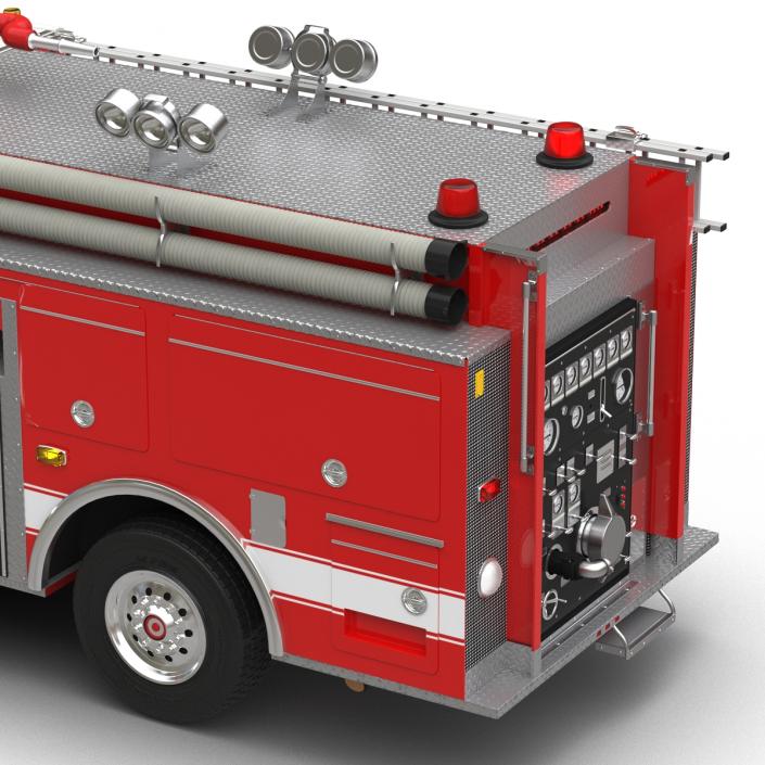 Fire Truck Apparatus 4 3D