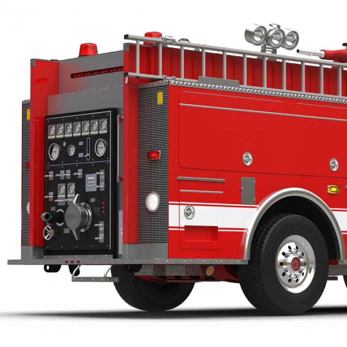 Fire Truck Apparatus 4 3D