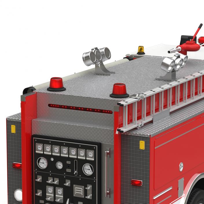 Fire Truck Apparatus 4 3D