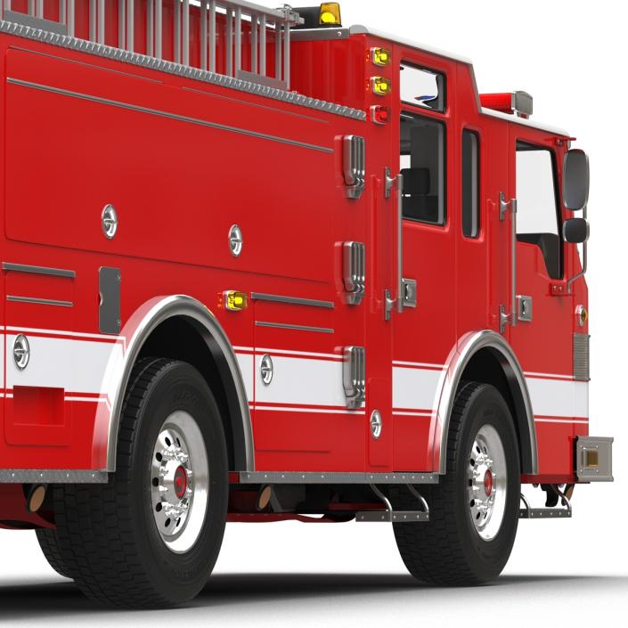 Fire Truck Apparatus 4 3D