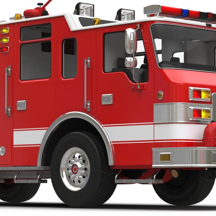 Fire Truck Apparatus 4 3D