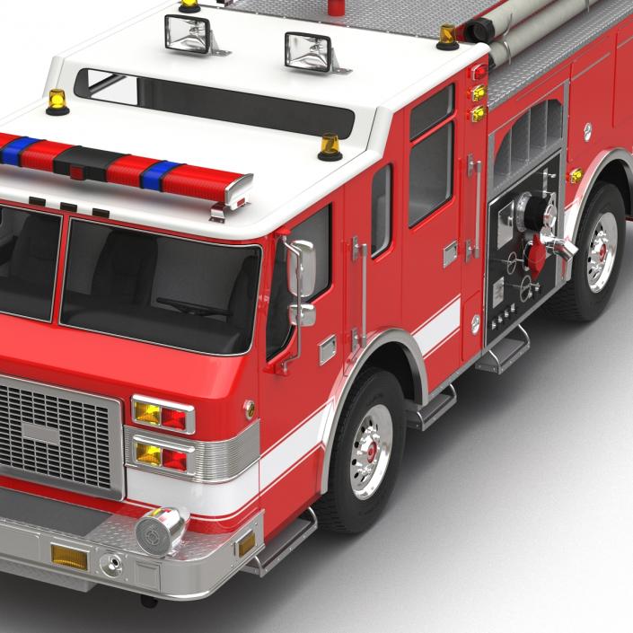 Fire Truck Apparatus 4 3D