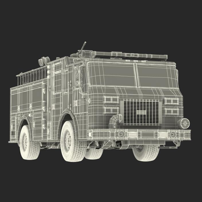 Fire Truck Apparatus 4 3D