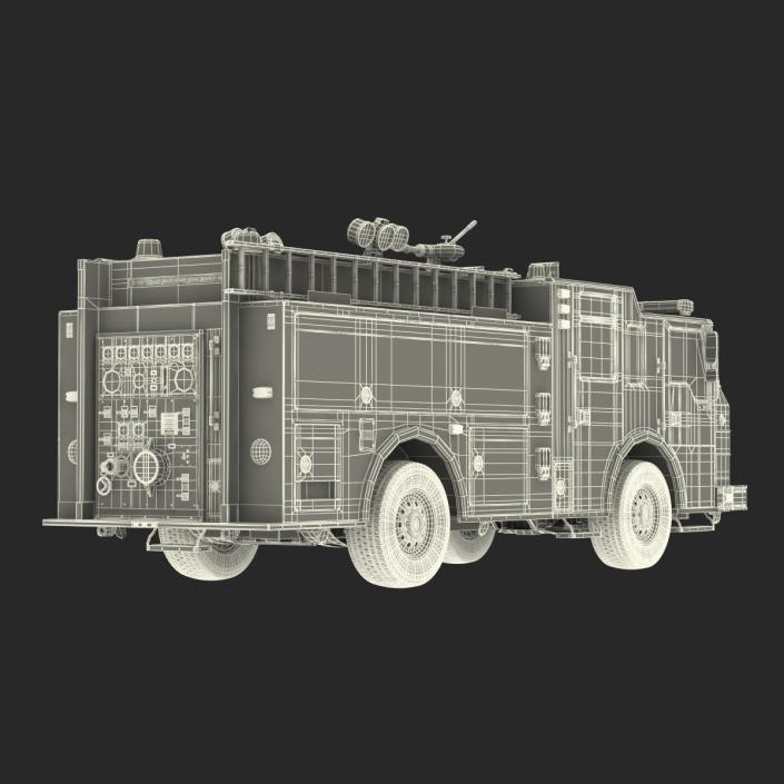 Fire Truck Apparatus 4 3D