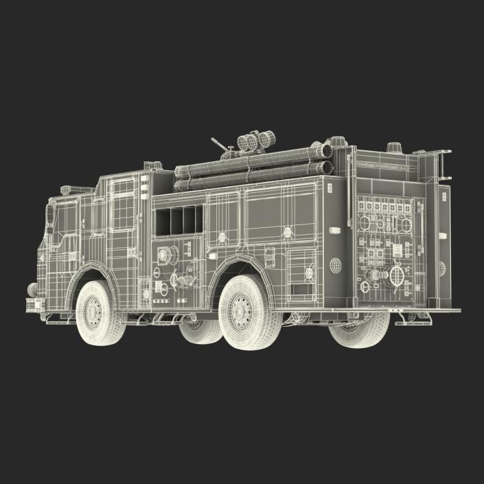 Fire Truck Apparatus 4 3D