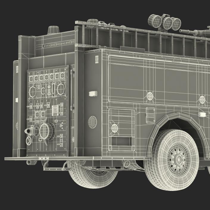 Fire Truck Apparatus 4 3D