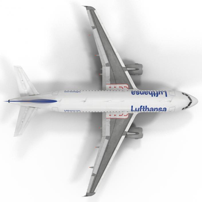 3D Airbus A319 Lufthansa