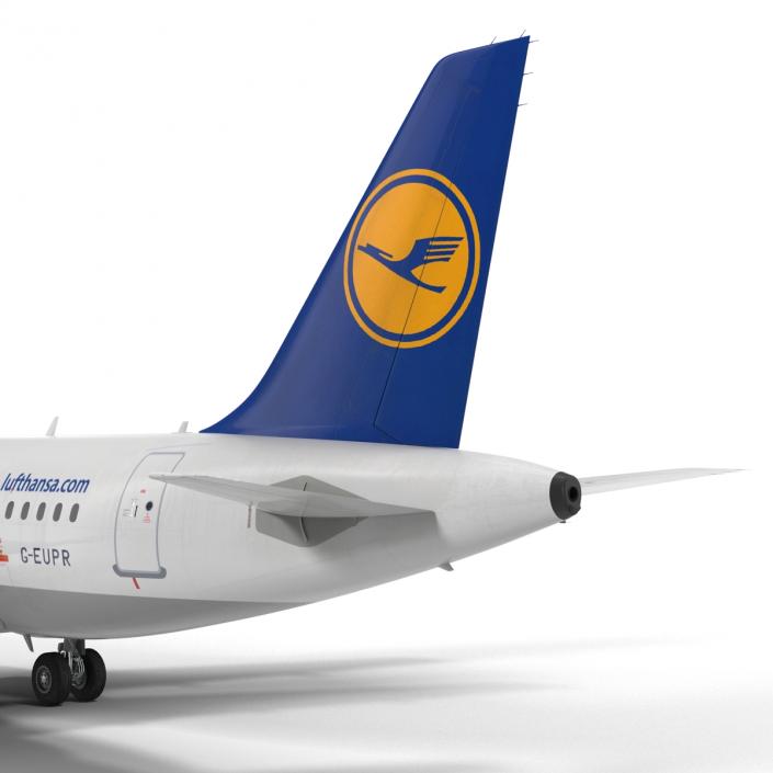 3D Airbus A319 Lufthansa