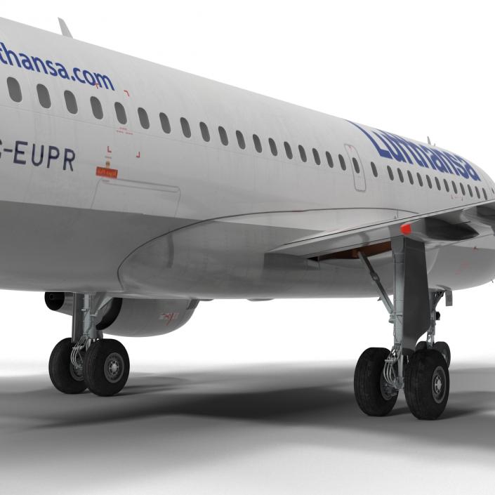 3D Airbus A319 Lufthansa