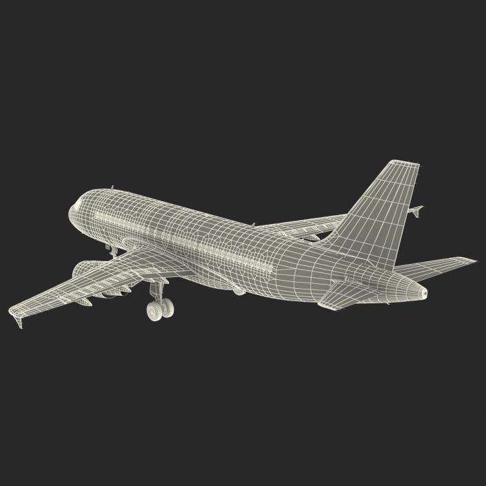 3D Airbus A319 Lufthansa