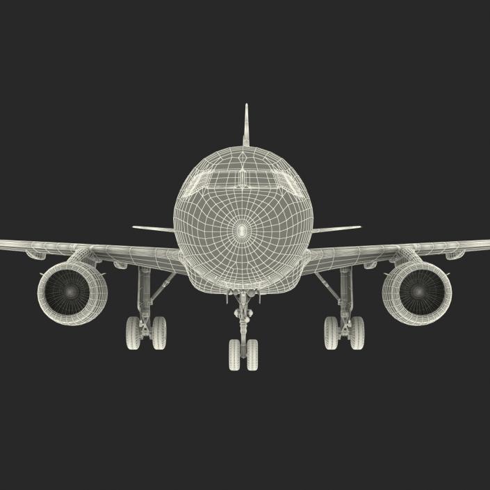 3D Airbus A319 Lufthansa