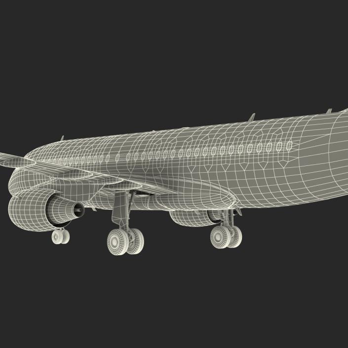 3D Airbus A319 Lufthansa