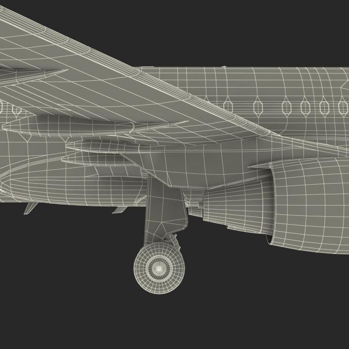 3D Airbus A319 Lufthansa